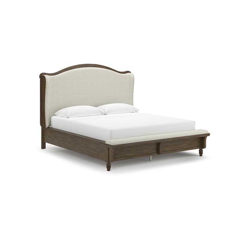 Signature Design by Ashley Sturlayne Brown/Beige Upholstered Panel Bed