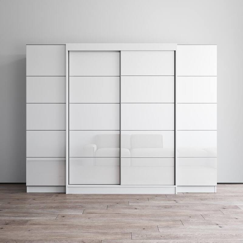 Aria 2D-EXEX Wardrobe - White