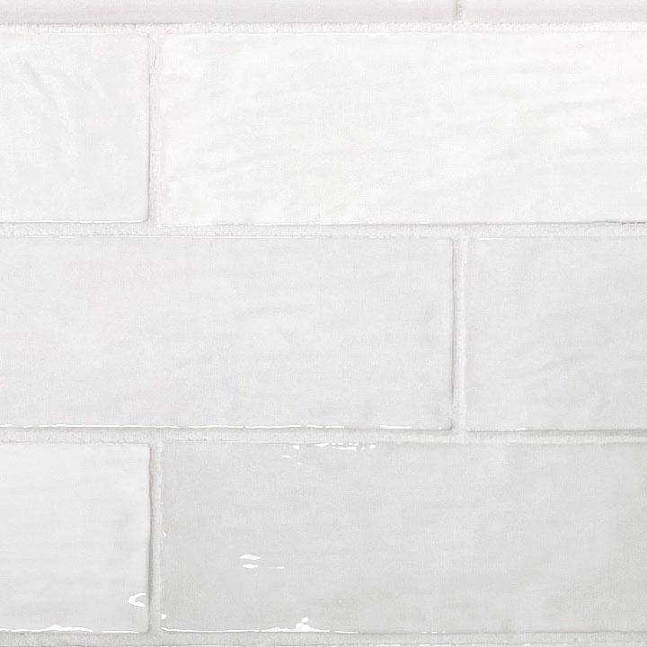 Apollo tile 2.5" x 8" Chateau Glossy White Ceramic Tile (5.38 sq ft/case) - 38 Pack
