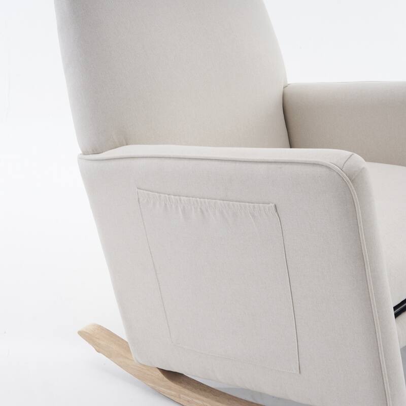 Rocking Chair With Adjustable Footrest