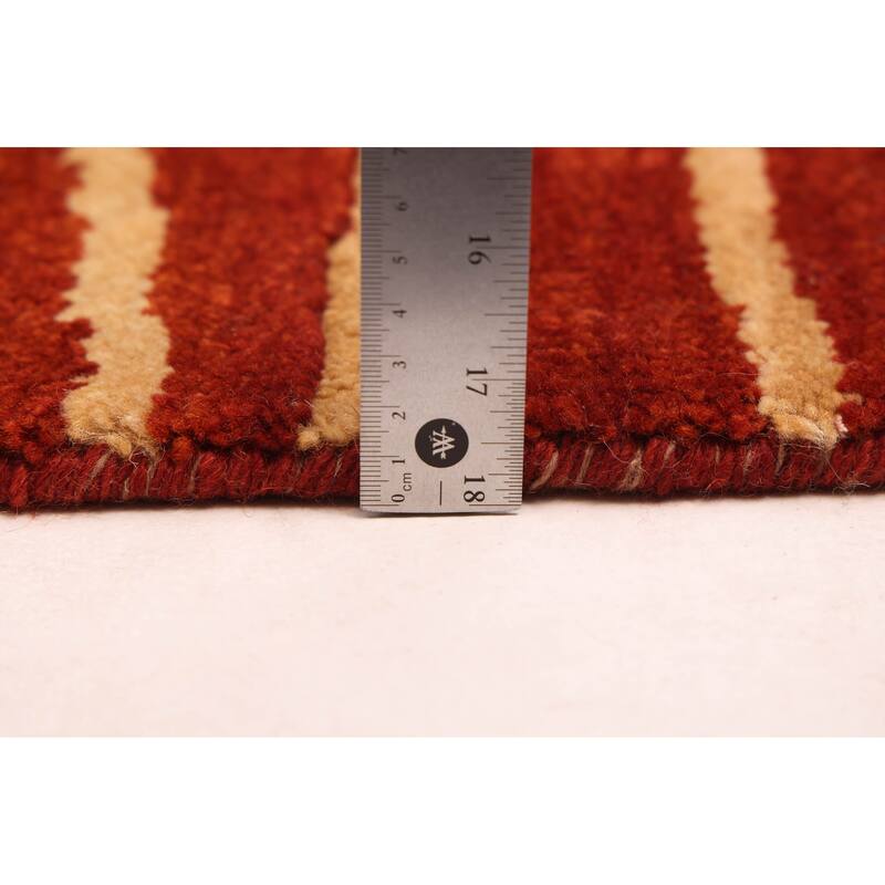 ECARPETGALLERY Hand-knotted Peshawar Ziegler Dark Copper Wool Rug - 5'0 x 7'0