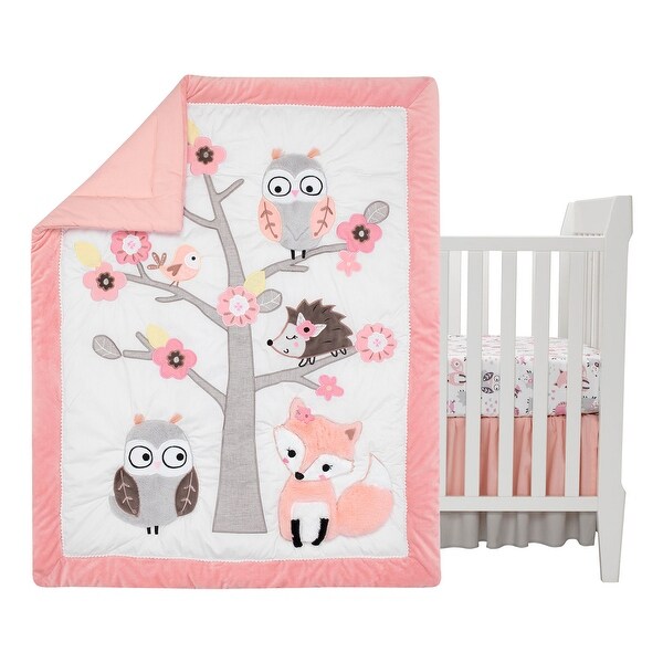 pink nursery bedding