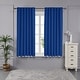 preview thumbnail 3 of 21, Deconovo Insulated Thermal 63-inch Blackout Curtain (2 Panel) Royal Blue