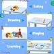 preview thumbnail 3 of 17, Kids Table and Chair Set, Plastic Children Activity Table and 2 Chairs for Art Craft, Easy-Clean Tabletop