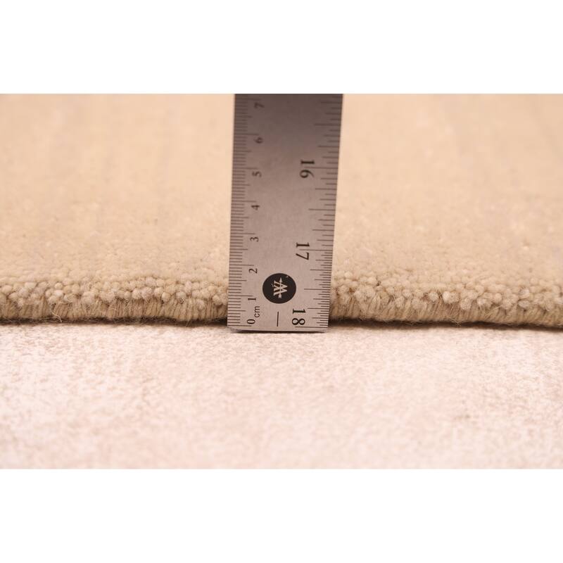 ECARPETGALLERY Hand Loomed Kashkuli Gabbeh Ivory Wool Rug - 5'1 x 7'0