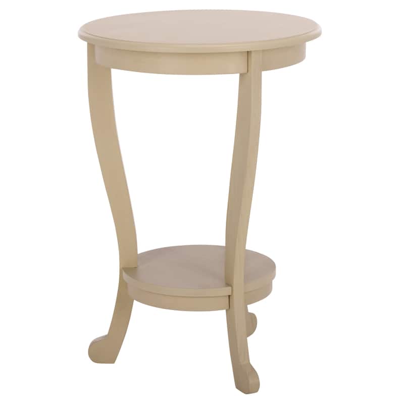 SAFAVIEH Carlotta Grey Pedestal Side Table - 18.1" x 18.1" x 26" - 18"W x 18"D x 26"H