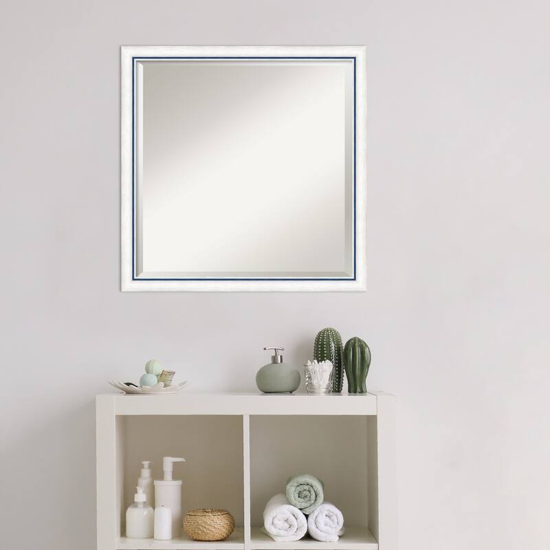 Morgan Beveled Wood Framed Bathroom Vanity Wall Mirror