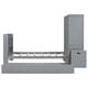 preview thumbnail 10 of 22, Twin Platform Bed with Storage Headboard & Footboard, Pull Out Shelves and Twin Trundle, Grey