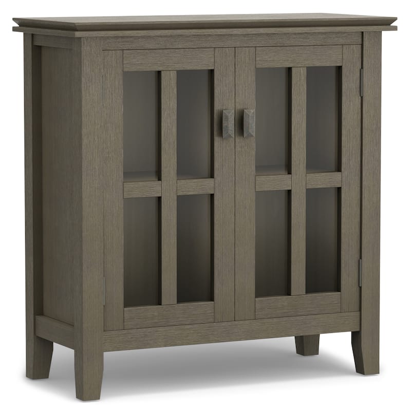 WYNDENHALL Stratford SOLID WOOD 30 inch Wide Low Storage Cabinet - 30"w x 14"d x 31" h