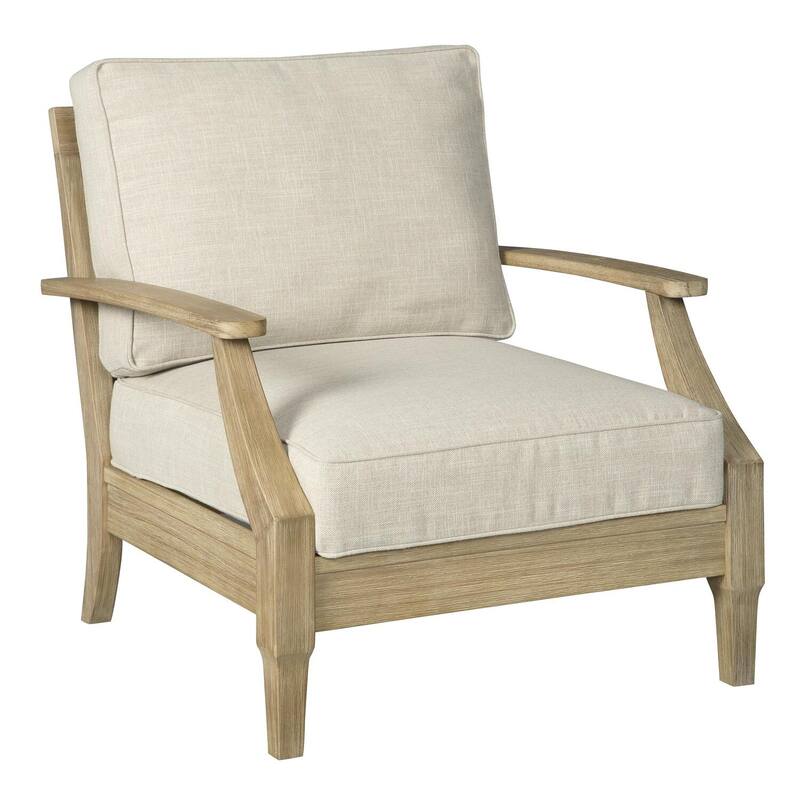 Brown/Beige Fabric Upholstered Wood Frame Dining Chair, Sturdy Dining Chair for Dining Rooms - 28.75
