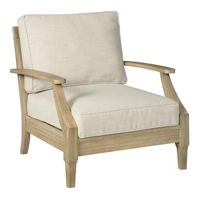 Brown/Beige Fabric Upholstered Wood Frame Dining Chair, Sturdy Dining Chair for Dining Rooms - 28.75