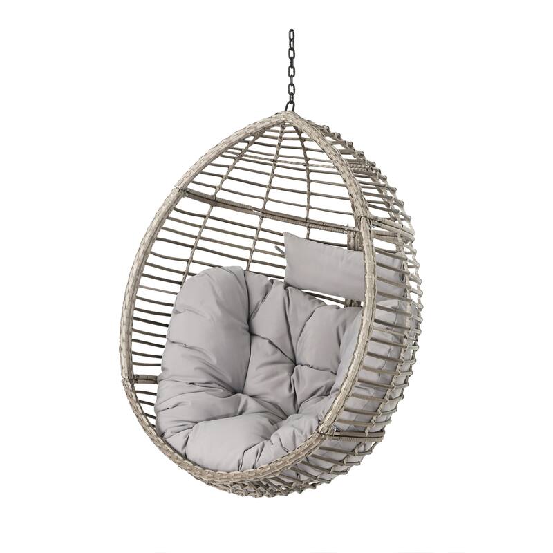 Layla Wicker Hanging Chair by Christopher Knight Home