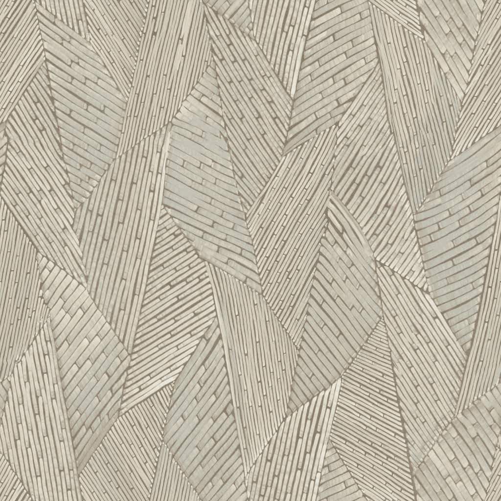 RoomMates Brown & Taupe Woven Reed Stitch Peel and Stick Wallpaper