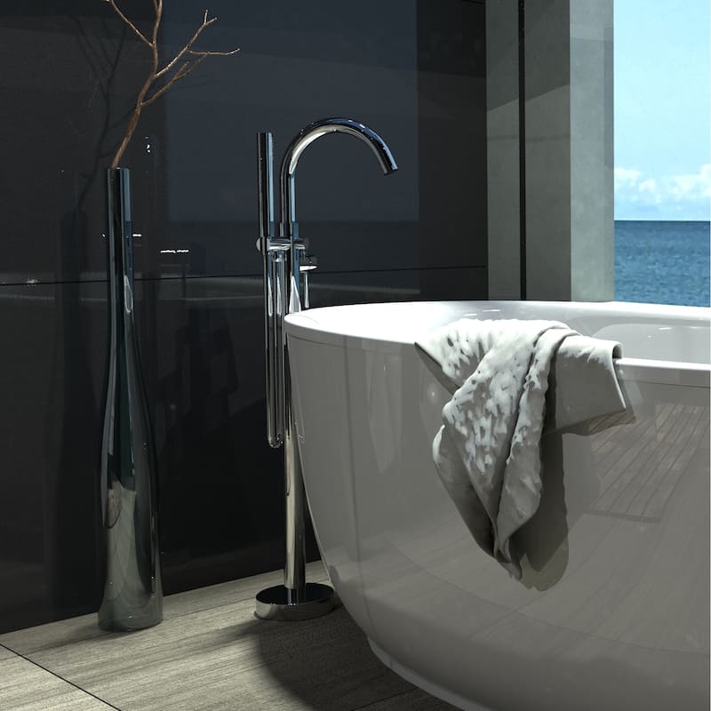 Belanger Single Handle Floor Mounted Freestanding Tub Filler