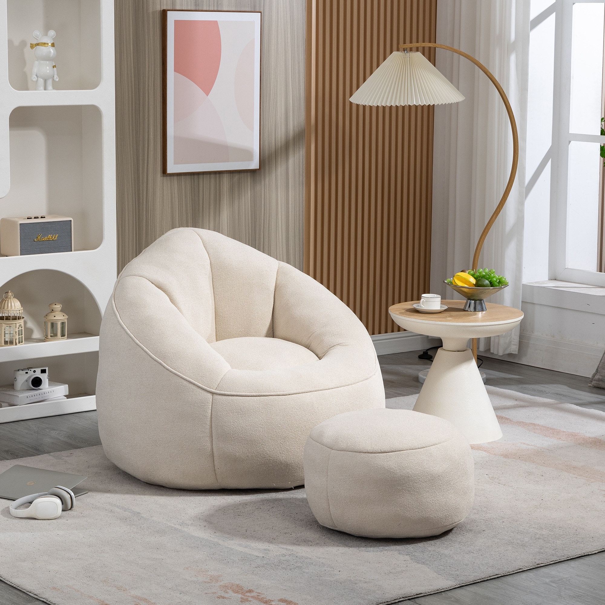 Room essentials sherpa swivel tulip chair sales