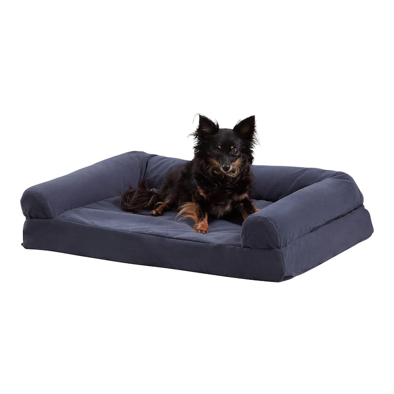 Luna Sofa Style Dog Bed - Medium - Denim