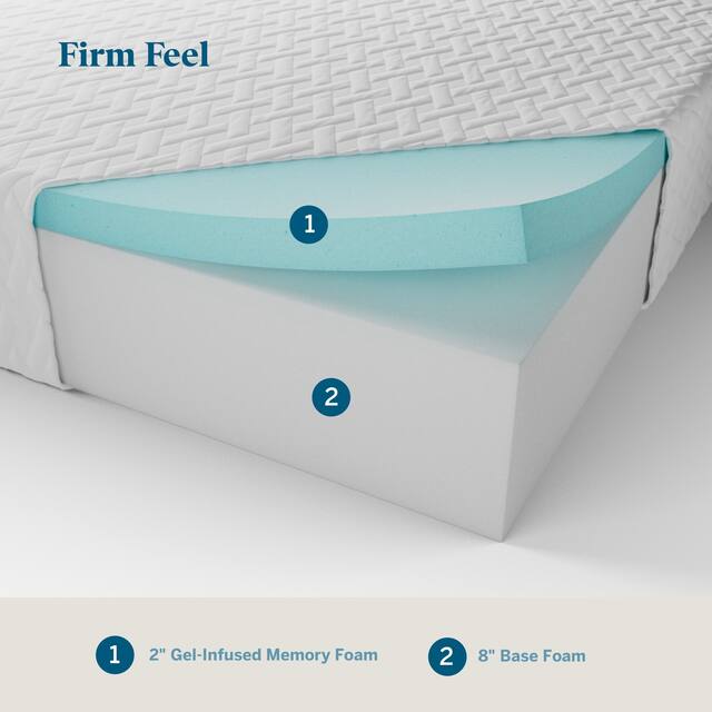 LUCID Comfort Collection 8-inch Gel Memory Foam Mattress