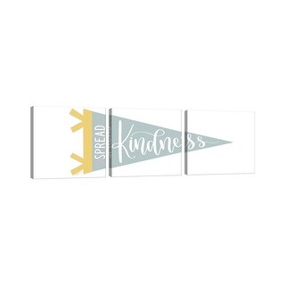 Photo inspiration: Picture Idea: Icanvas Spread Kindness Pennant By Imperfect Dust 3 Piece Canvas