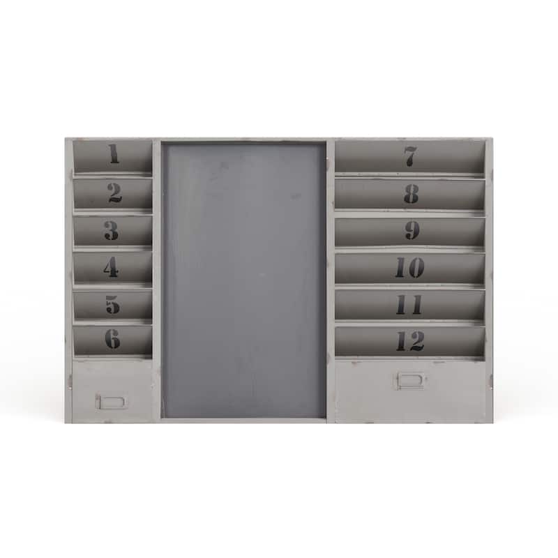 Industrial 24 x 36 Inch 12-pocket Metal Message Board by Studio 350