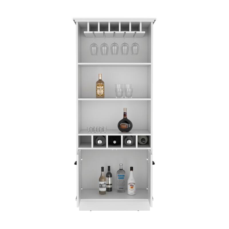 Bar Cabinet for Kitchen, Dining Room,Living Room, White