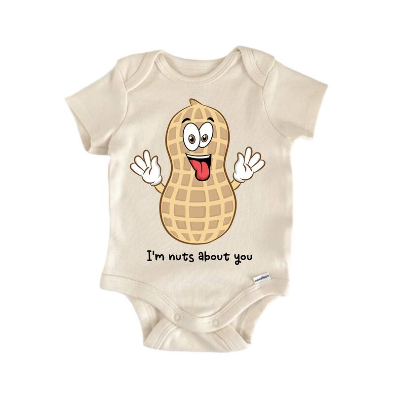 I'm Nuts Best Friends Bff Bestie Valentine's Day - Baby Boy Girl Clothes Bodysuit - White - Newborn
