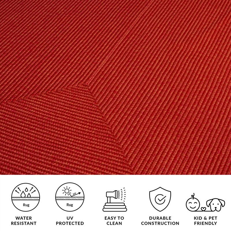 SAFAVIEH Handmade Braided Cosetta Indoor/Outdoor Machine Washable Rug