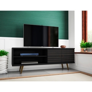 Liberty Mid-Century Modern 3-Shelf TV Stand