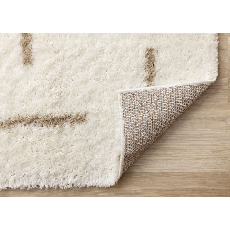 Taylor Collection - Scattered Dashes Cream Beige Area Rug