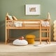 preview thumbnail 1 of 31, Walker Edison Wood Low Loft Bed Natural Pine