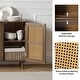 preview thumbnail 28 of 55, Filippo Traditional Rattan 3-Door Sideboard Cabinet by HULALA HOME