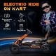 preview thumbnail 4 of 9, 12V Electric Go Kart for Kids with Adjustable Speed, Orange
