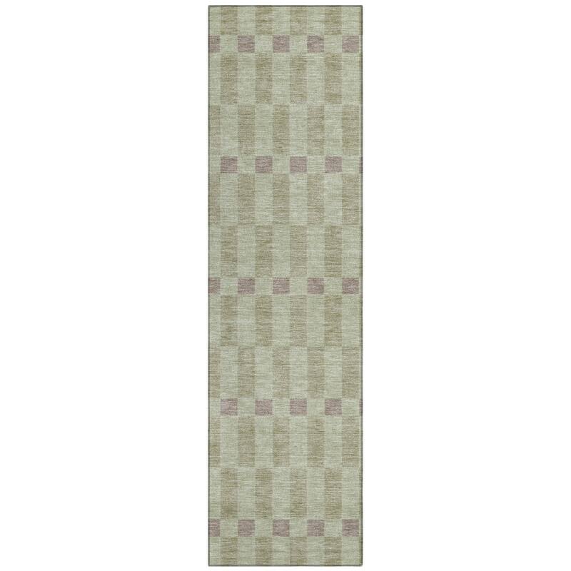 Machine Washable Indoor/ Outdoor Modern Augusta Chantille Rug
