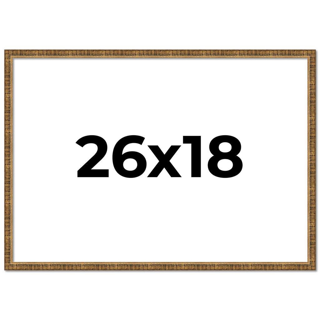26x18 Frame Gold Picture Frame - Complete Modern Photo Frame Includes