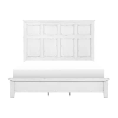 Hamilton Antique White Panel Bed