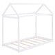 preview thumbnail 6 of 7, Twin House Bed, Sturdy Pine Wood Frame, Playful Design, Easy Assembly, White