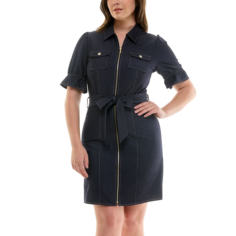 Nanette Lepore Belted Shirt Dress