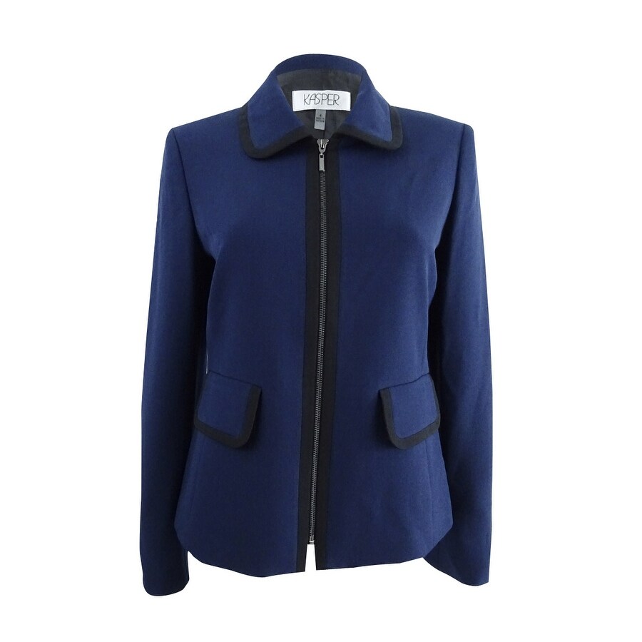 zip up blazer womens