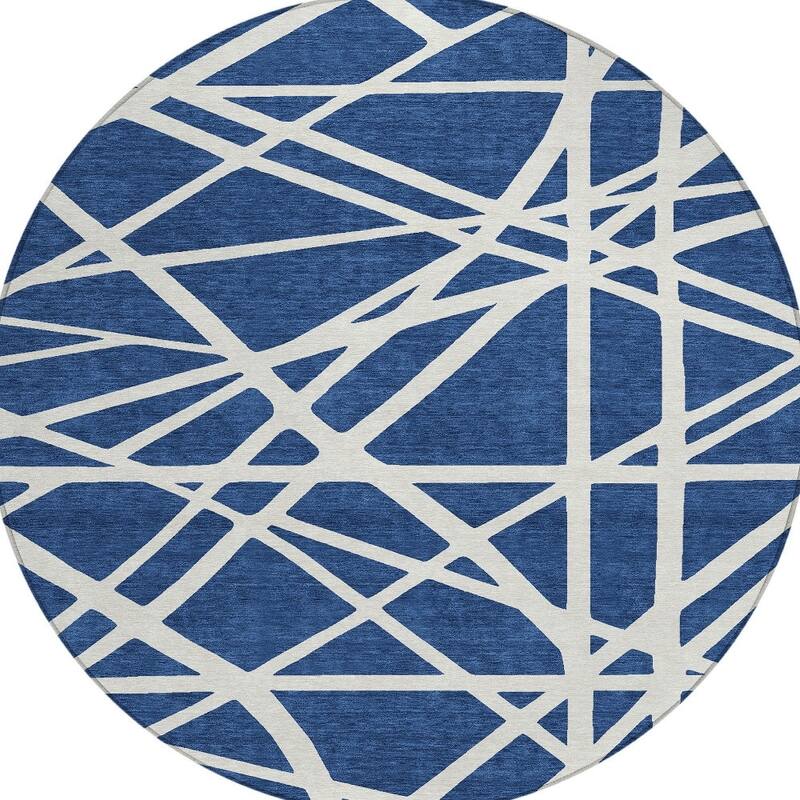 HomeRoots Geometric Transitional Rectangle Outdoor Rug