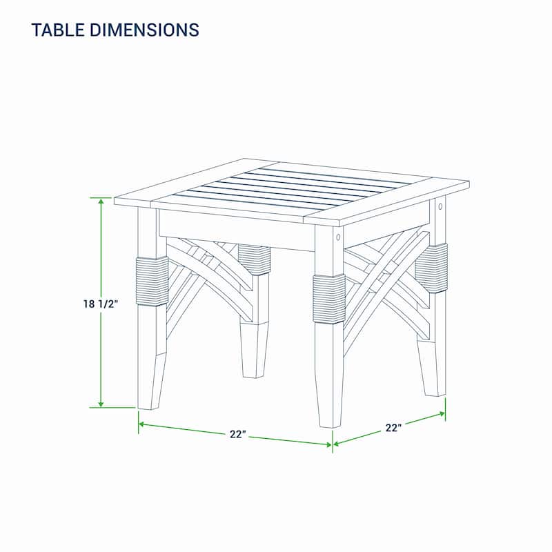 Cambridge Casual Carmel 6-piece Teak Wood Patio Conversation Set