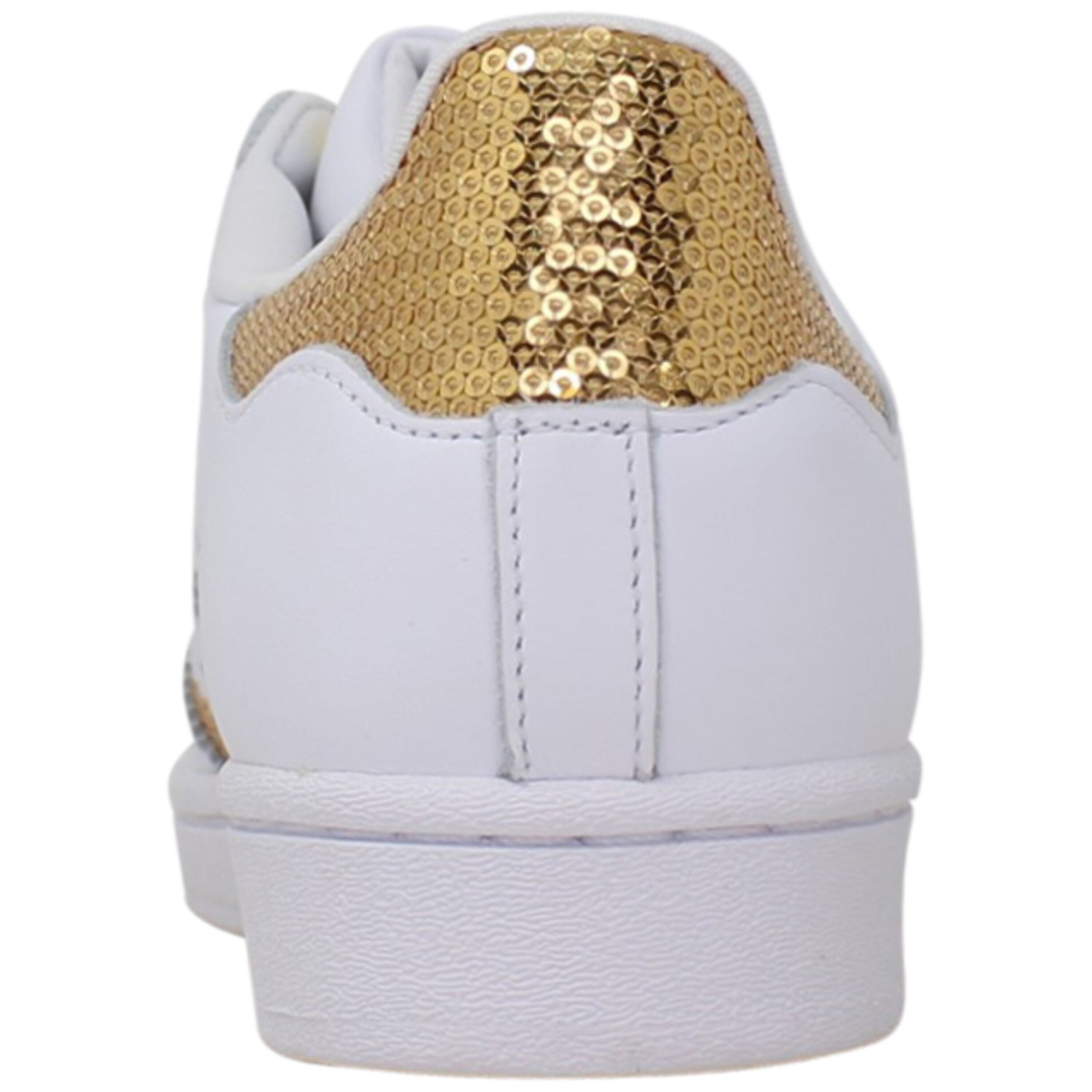 Adidas Superstar Cloud White/Gold Metallic/Cloud White G55658 Women's -  Overstock - 35120543