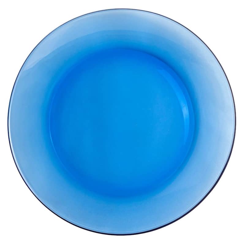 STP Goods 9.2" Borosilicate Glass Dinner Plate Set of 4 - 9.25x0.9"