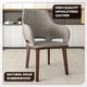 preview thumbnail 59 of 63, Vivara Set of 2 Leather Dining Chair with Padded Seat - Mid-Century Arm Chair for Home Office Bar & Kitchen
