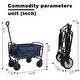 preview thumbnail 3 of 104, Extention Collapsible Foldable Wagon Cart - N/A
