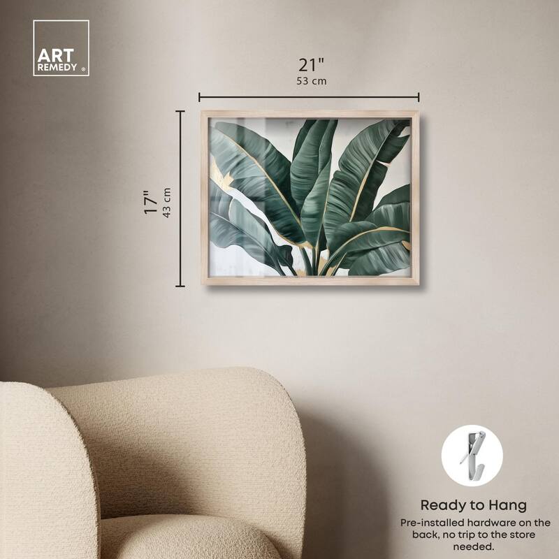 Jungle Jewel Jade II Shadowbox by Art Remedy