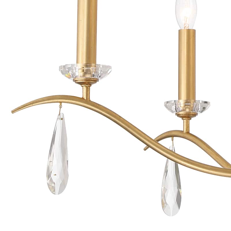 Rollins 9 Light Antique Gold Chandelier
