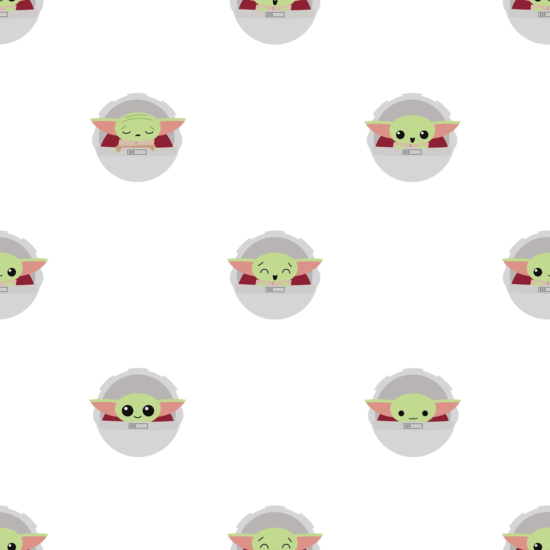 Green Grogu Peel and Stick Wallpaper by RoomMates