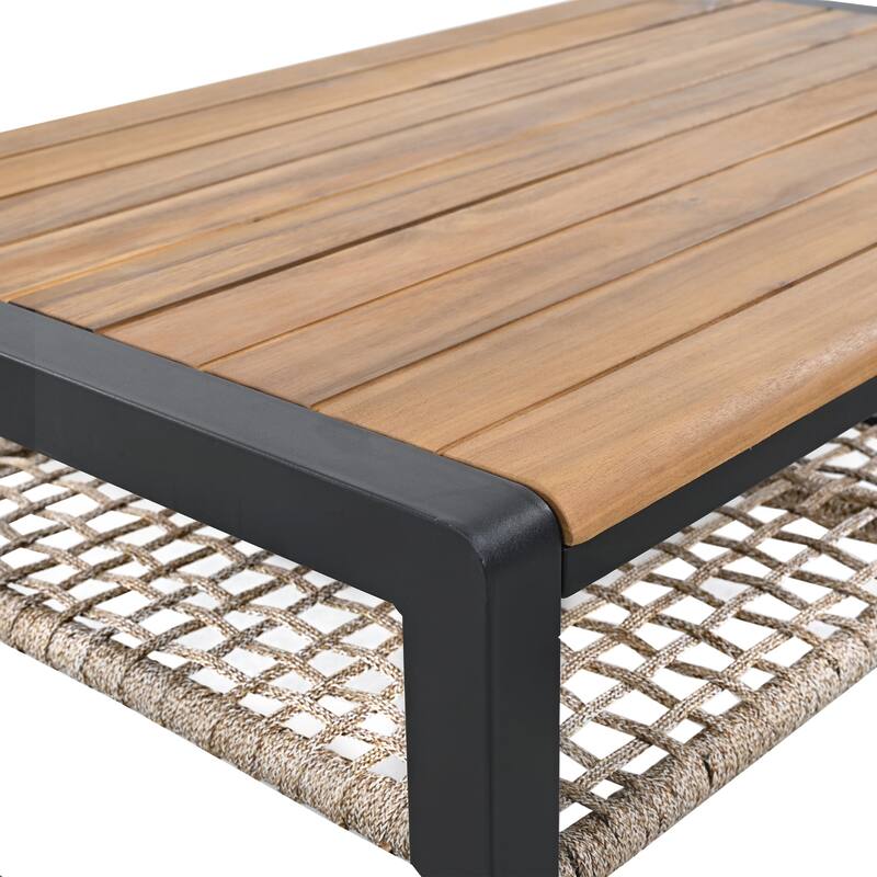 4 Pieces Outdoor Sectional Sofa Set