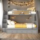 preview thumbnail 15 of 24, Artsy Twin-Over-Full Bunk Bed with Drawers, Ladder & Storage Staircase, Maximized Space, Versatility Galore