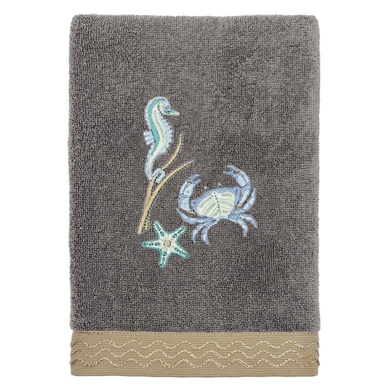 Authentic Hotel and Spa Turkish Cotton Aaron 3PC Embellished Towel Set