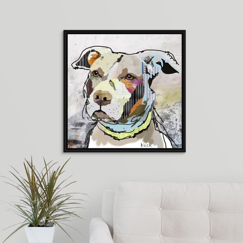 Shop American Staffordshire Terrier Puppy 2 Black Float Frame